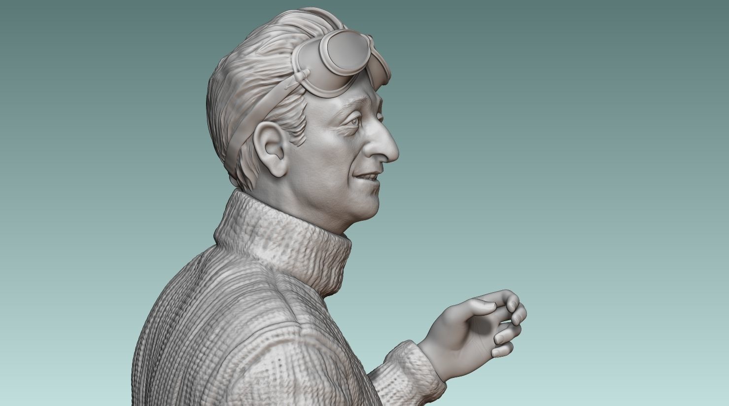 Car Driver Enzo Ferrari 3D print model_19