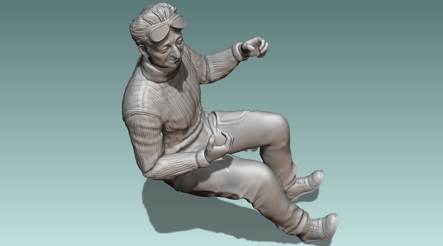 Car Driver Enzo Ferrari 3D print model_8