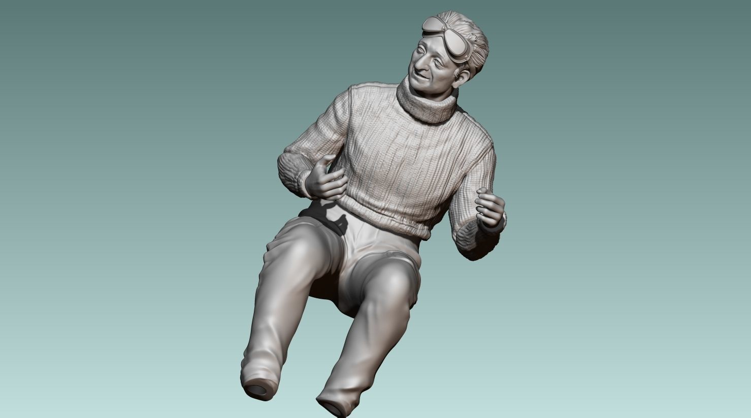 Car Driver Enzo Ferrari 3D print model_15