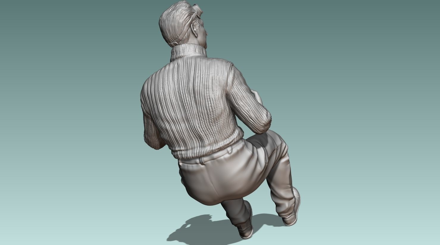 Car Driver Enzo Ferrari 3D print model_17