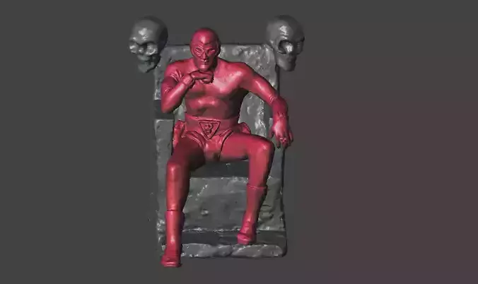 THE PHANTOM ON THRONE toy soldier 3D print model