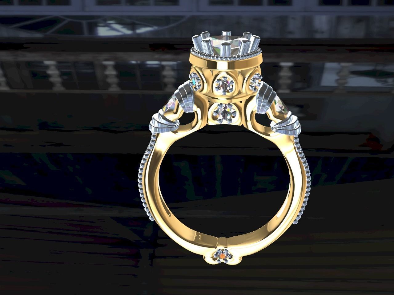 all hearts wedding band stl file verified  3D print model_18