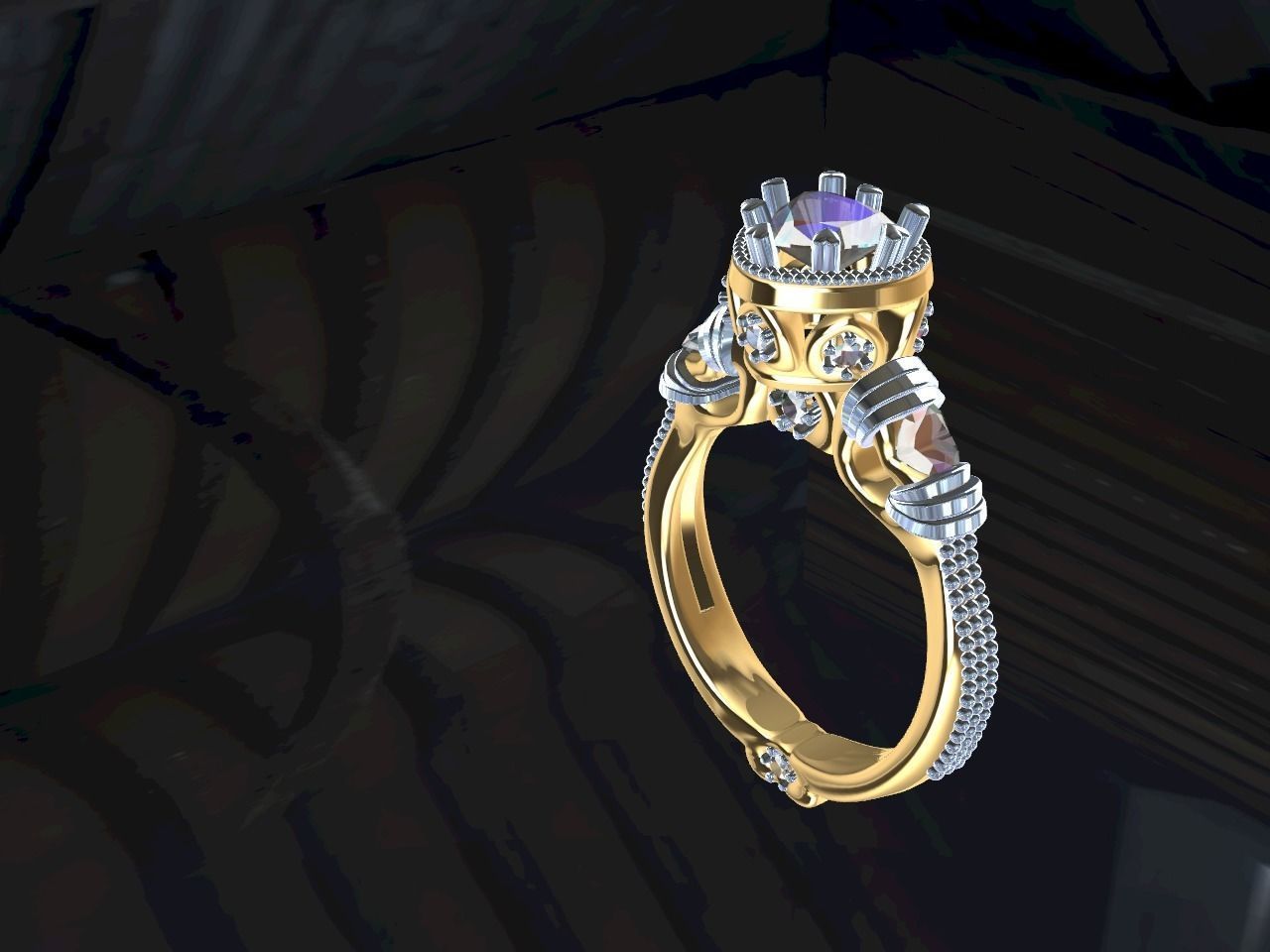 all hearts wedding band stl file verified  3D print model_19