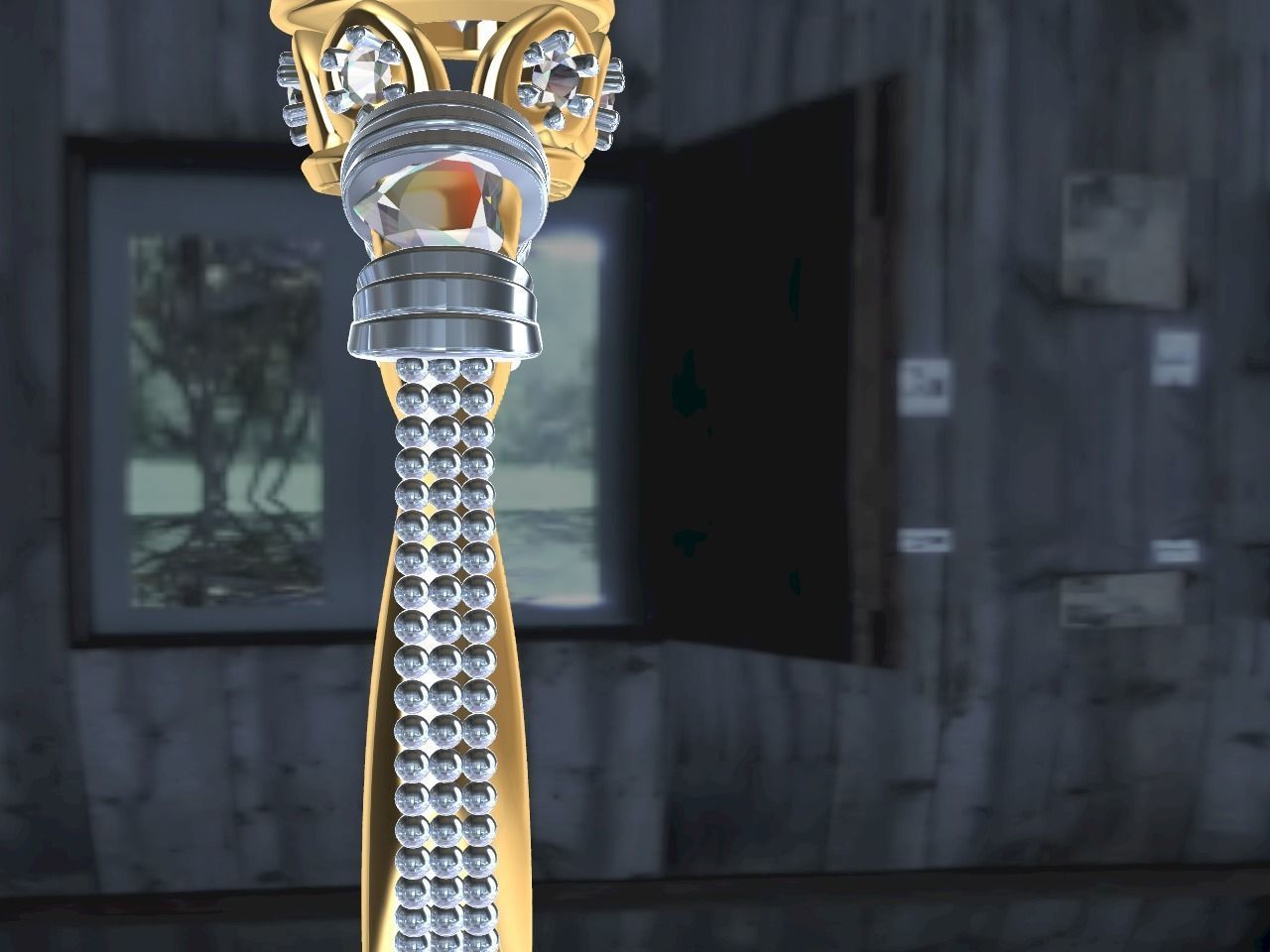 all hearts wedding band stl file verified  3D print model_13