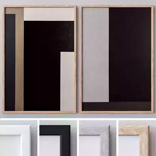 Set of large wall paintings 554