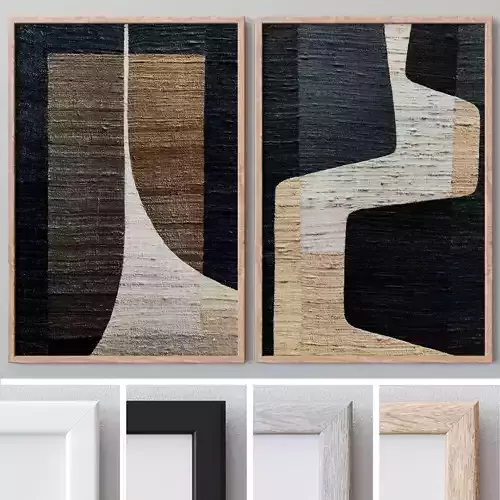 Set of large wall paintings  557