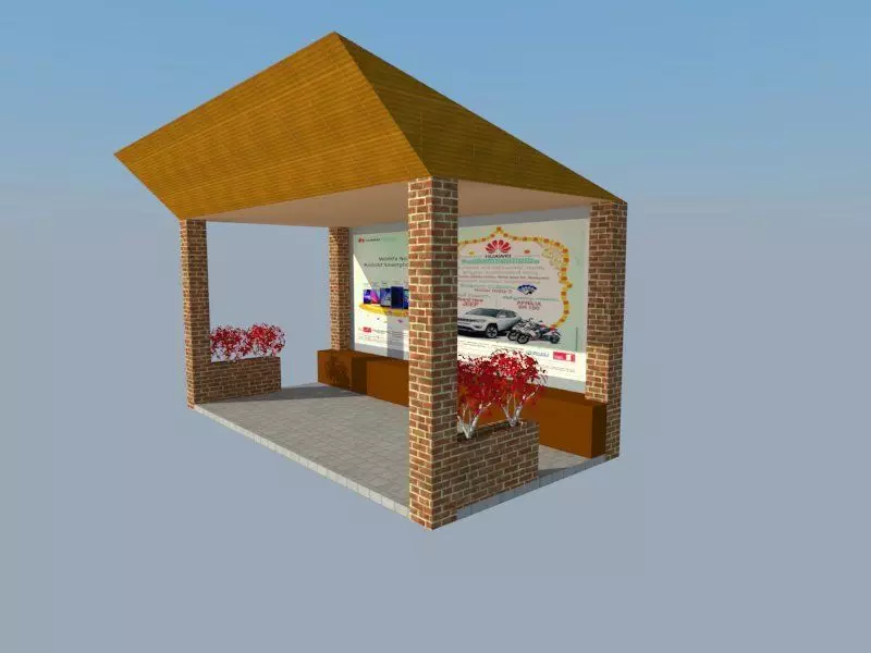 Bus Stand Free 3D model