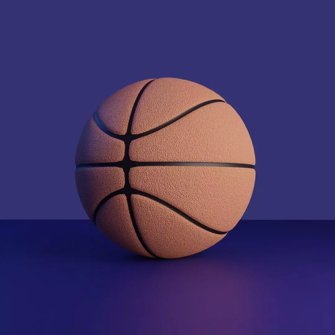 Basketball ball Free low-poly 3D model