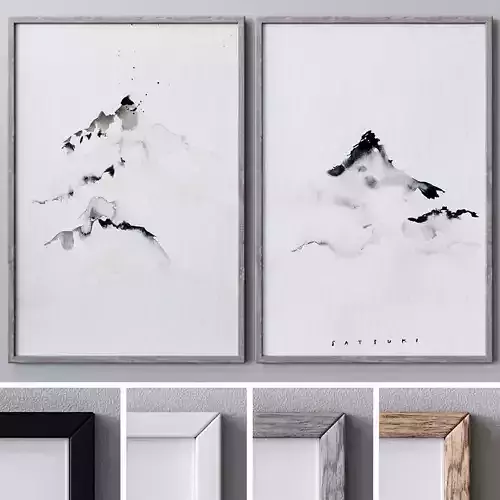 Set of large wall paintings  560