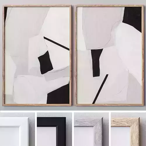 Set of large wall paintings 561