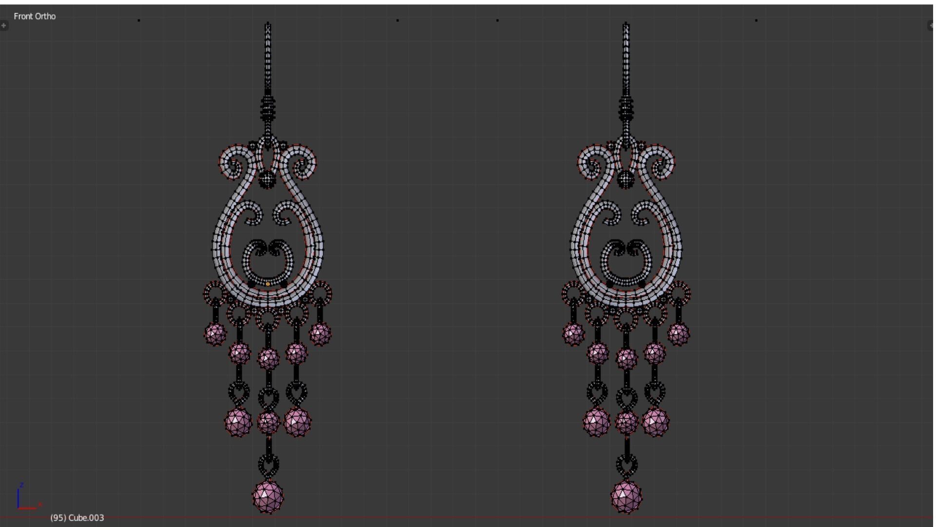 earrings 008 3D model_5