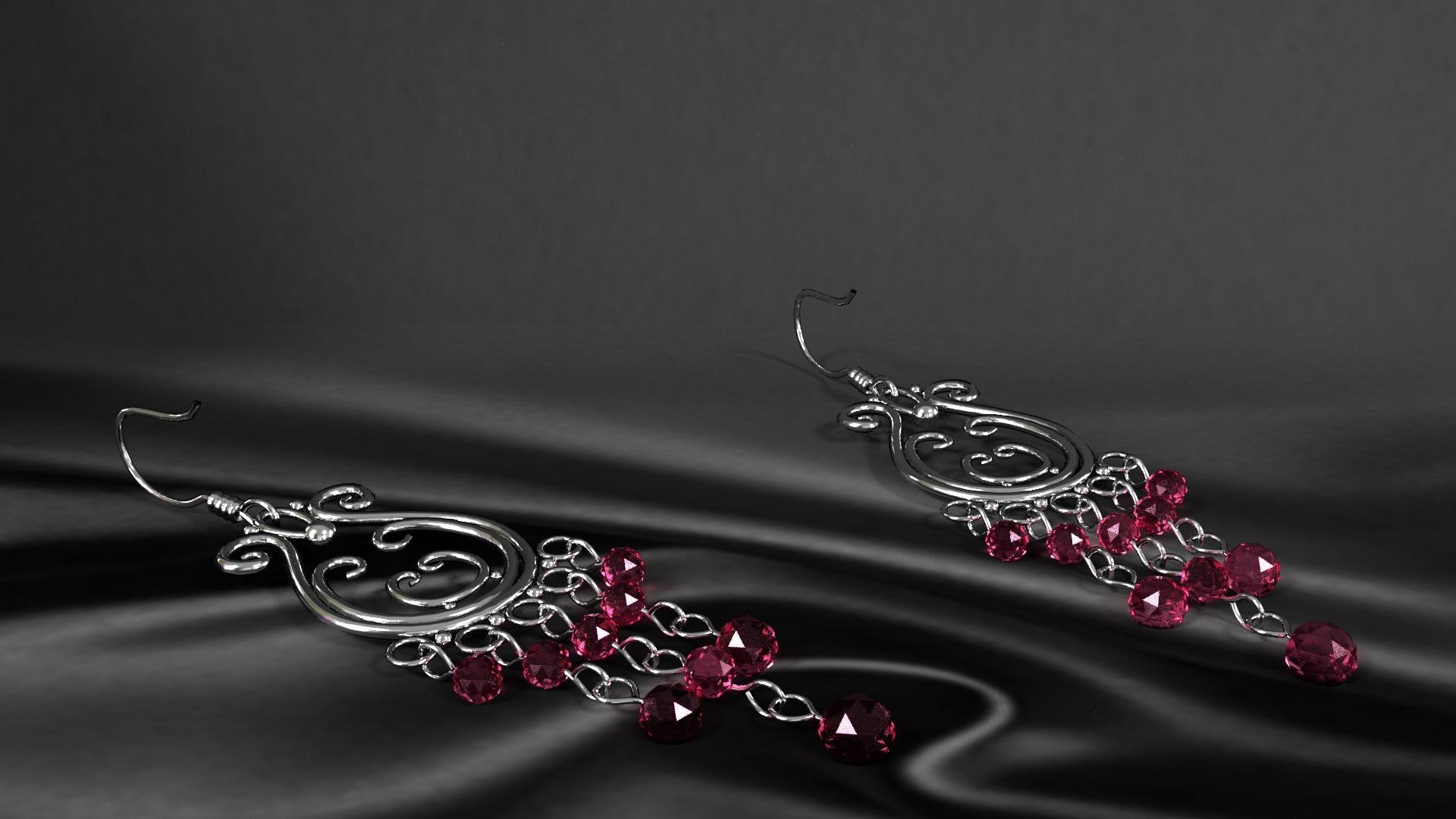 earrings 008 3D model_4