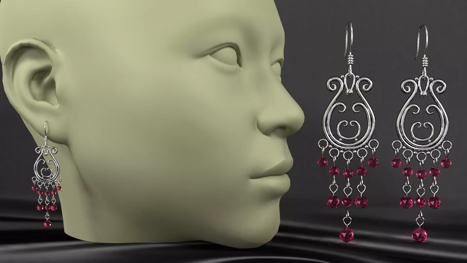earrings 008 3D model_0