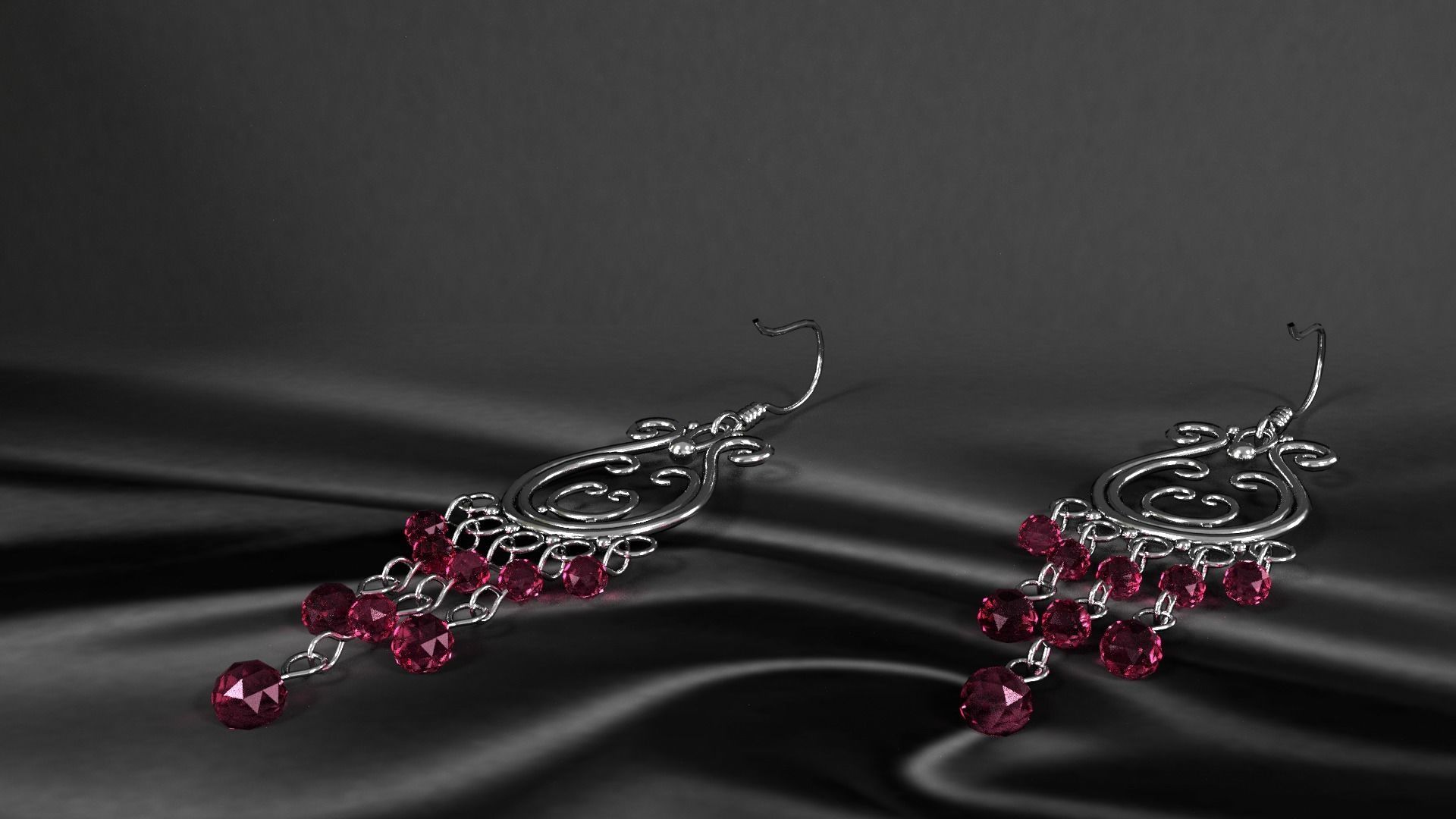earrings 008 3D model_3
