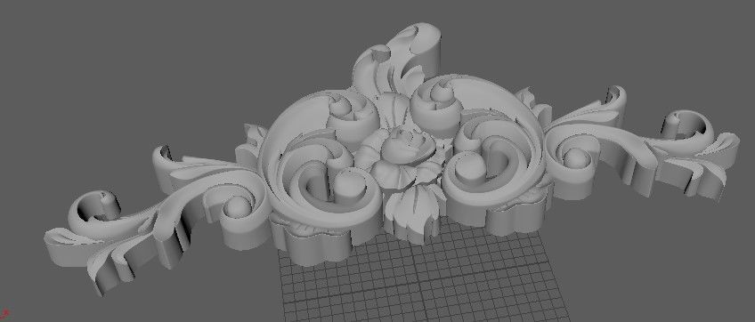 dekor ornate ornament 3D model_2