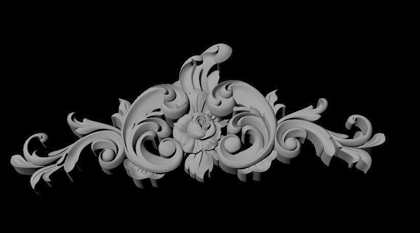 dekor ornate ornament 3D model_1
