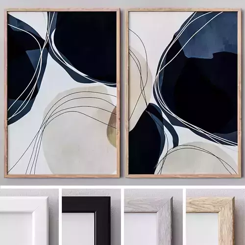 Set of large wall paintings  567