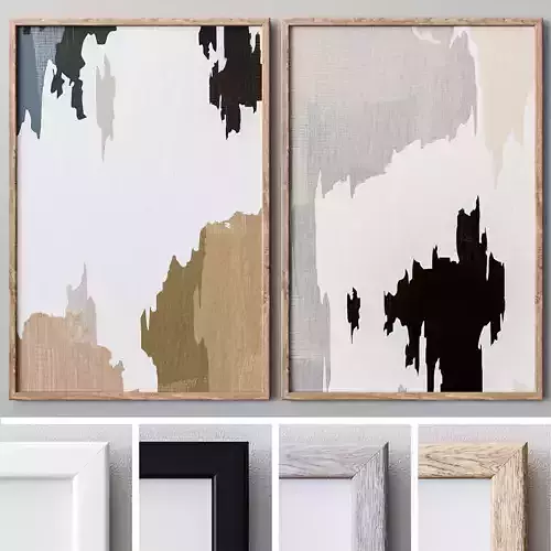 Set of large wall paintings  569