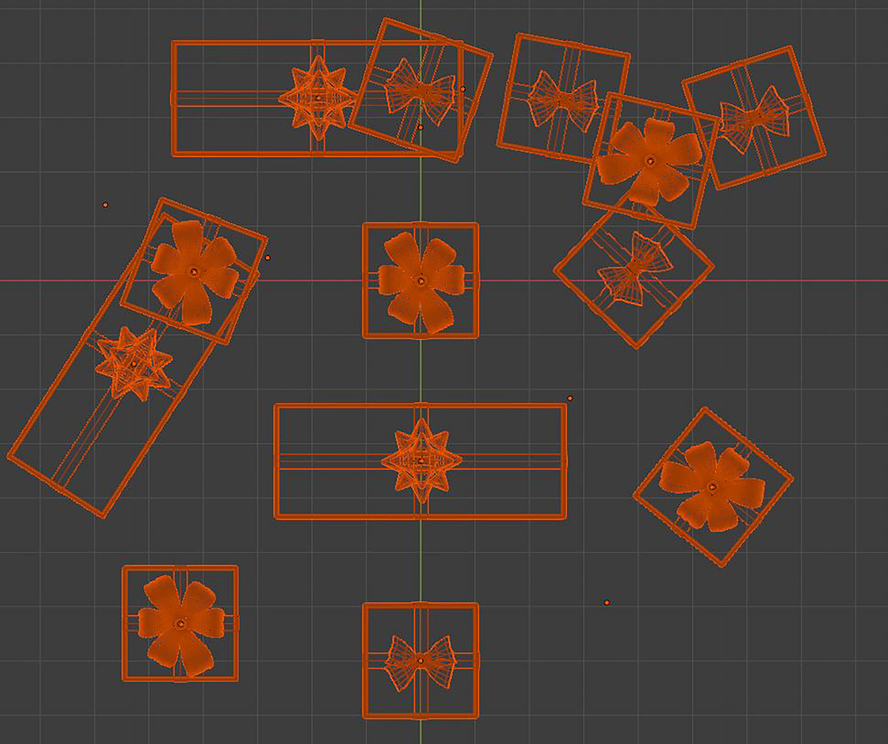 Gift Boxes Christmas 3D model_7