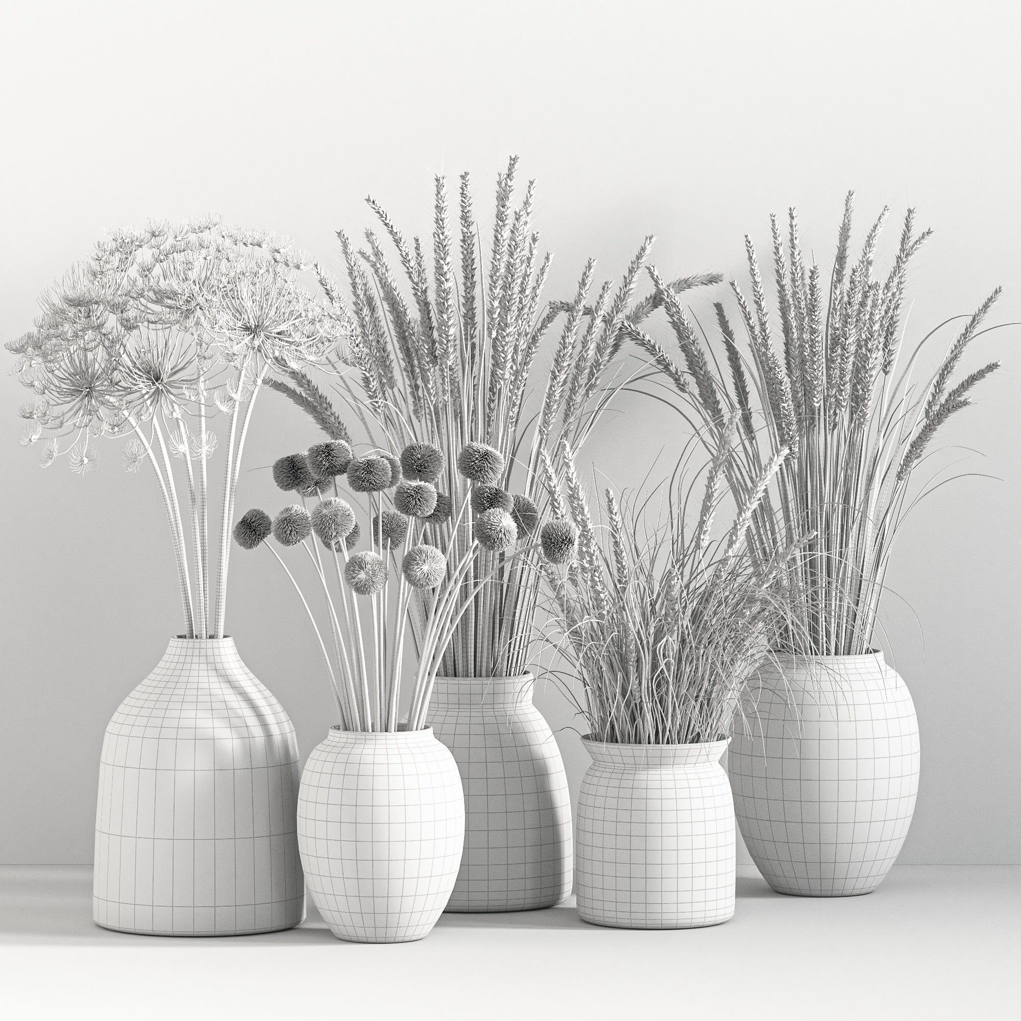 Bouquet collection 01 3D model_4