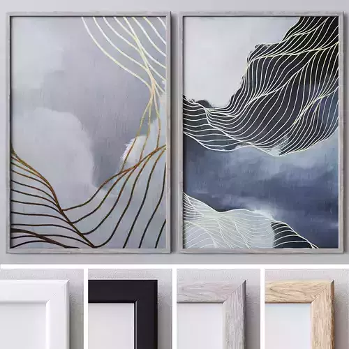 Set of large wall paintings  575