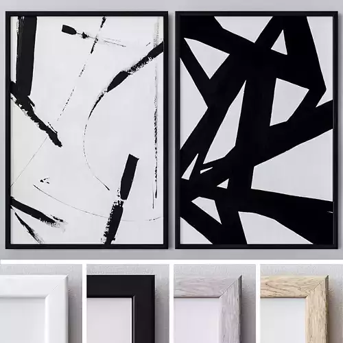 Set of large wall paintings  579