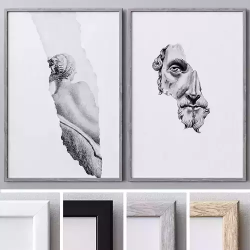 Set of large wall paintings  584