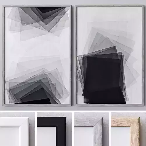 Set of large wall paintings  586