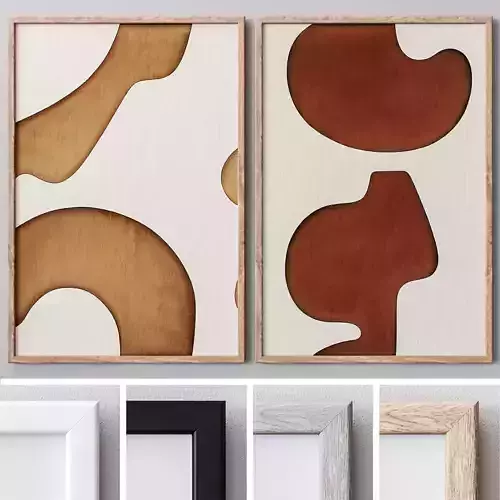 Set of large wall paintings  588