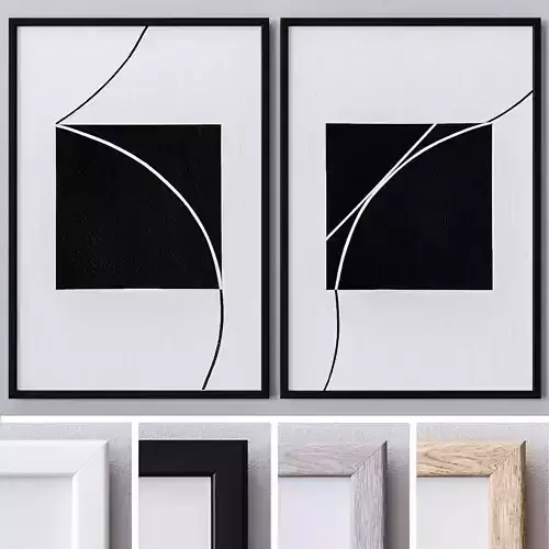 Set of large wall paintings  589