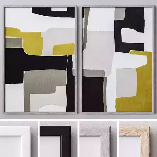 Set of large wall paintings  590