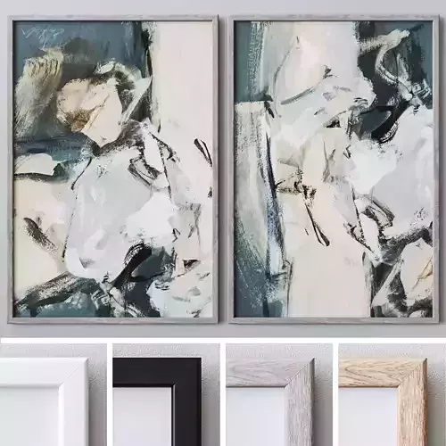 Set of large wall paintings  591