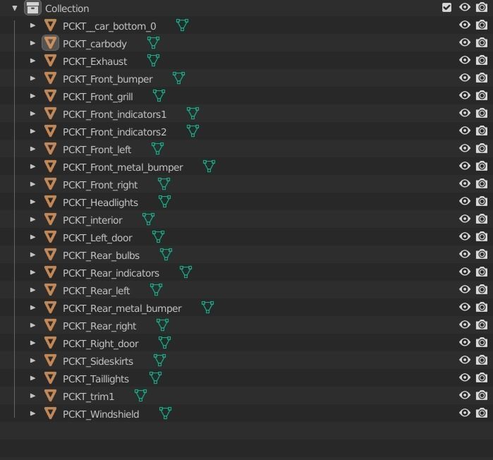 70s generic pickup truck suv Low-poly 3D model_22