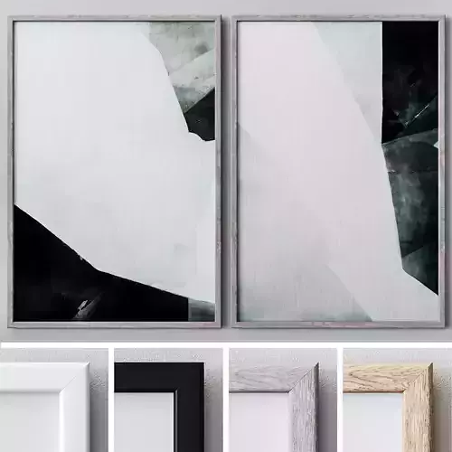 Set of large wall paintings 596