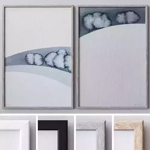 Set of large wall paintings  597