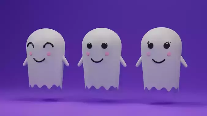 Cartoon Cute Ghost Collection
