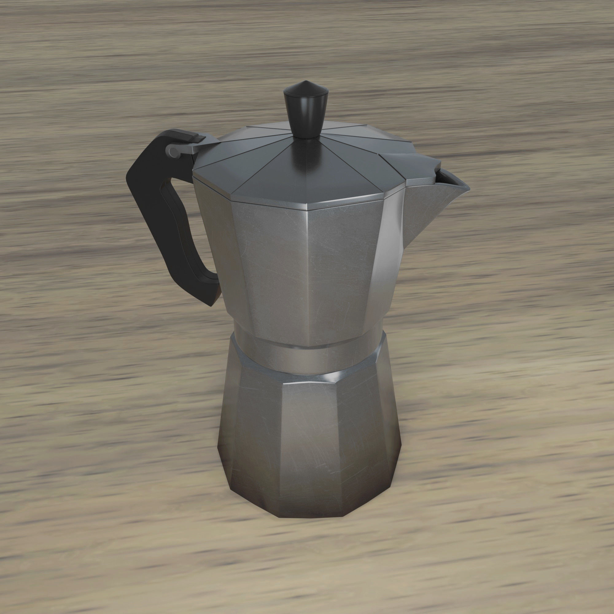 Moka pot 3D model_2