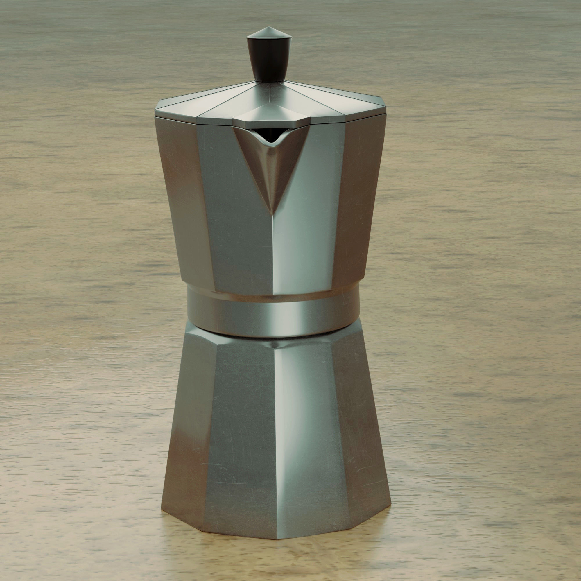 Moka pot 3D model_4