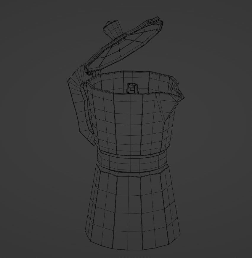 Moka pot 3D model_7