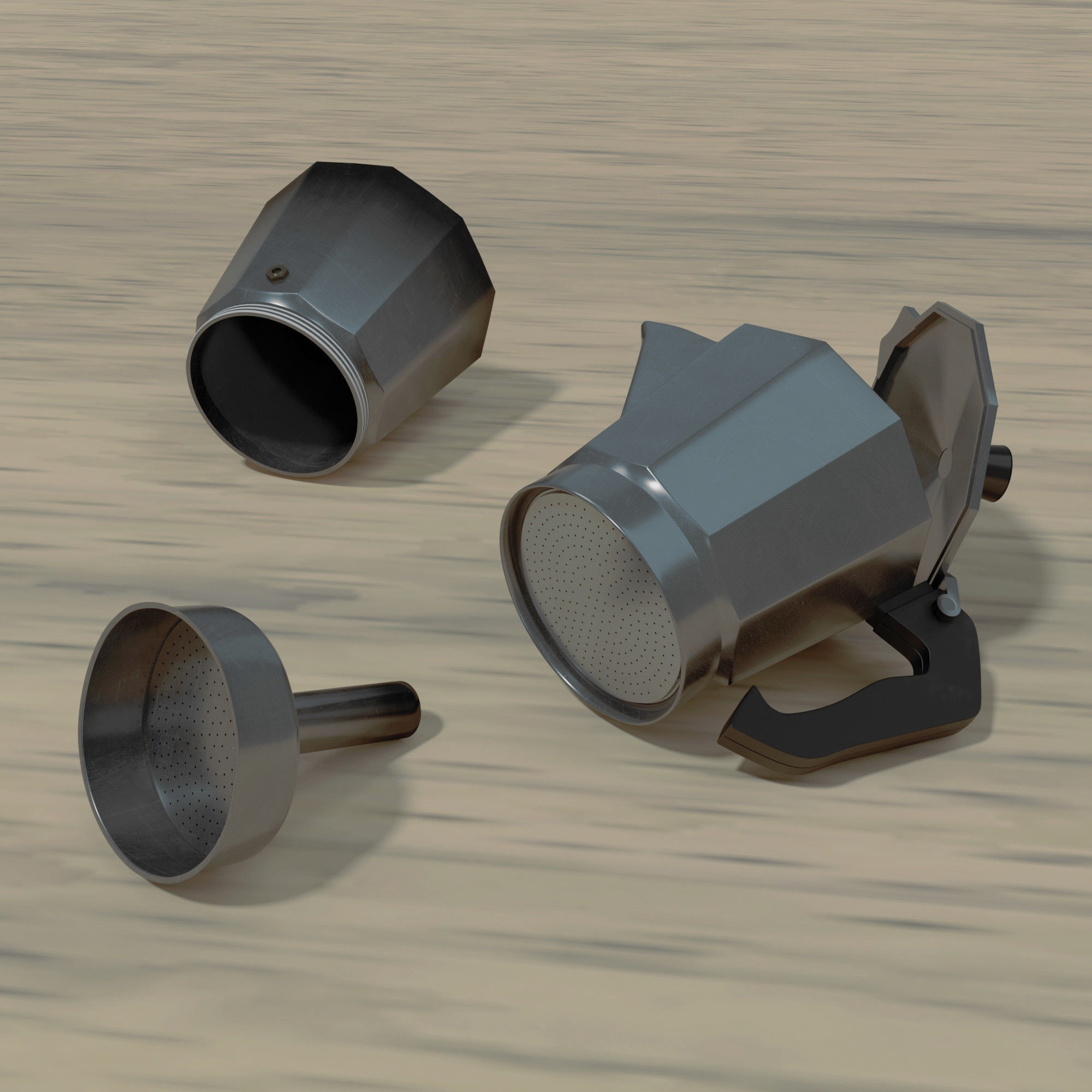 Moka pot 3D model_6