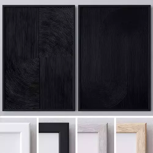 Set of large wall paintings  600