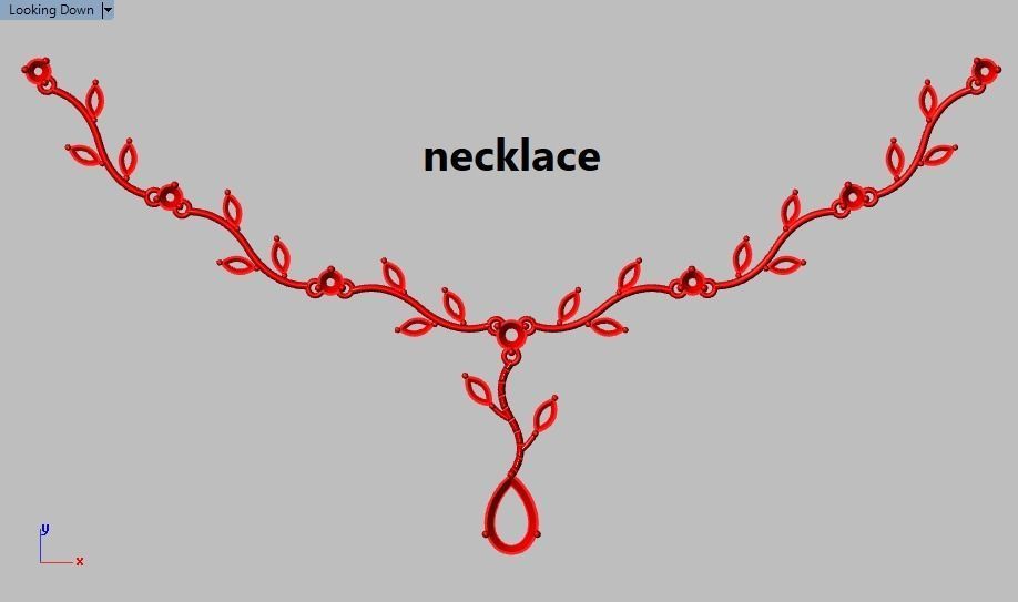 marquis set branch with leaves 3D print model_1