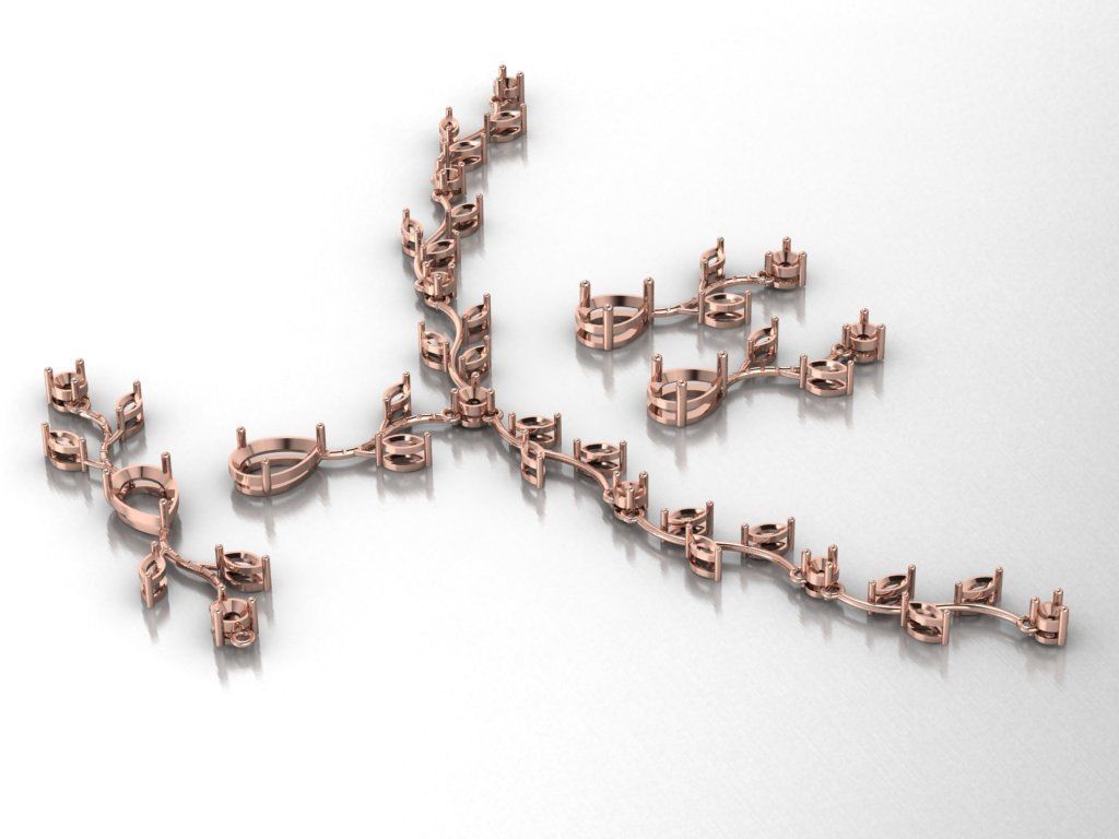 marquis set branch with leaves 3D print model_15