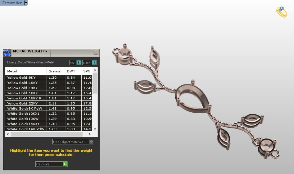 marquis set branch with leaves 3D print model_7