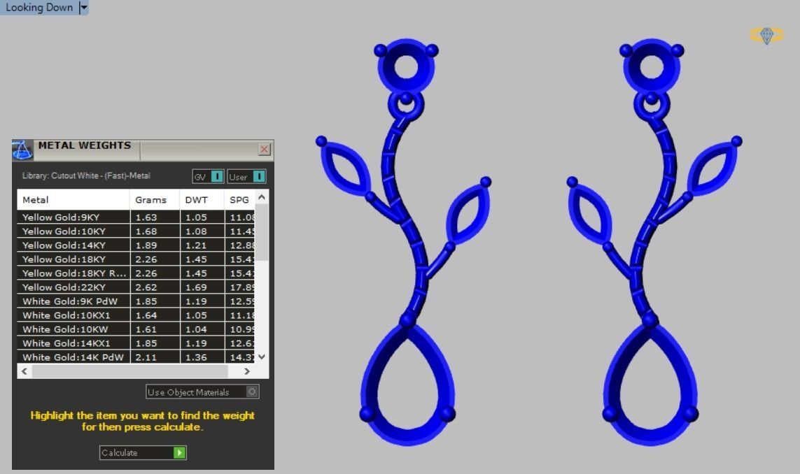 marquis set branch with leaves 3D print model_3