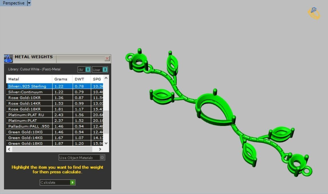 marquis set branch with leaves 3D print model_8