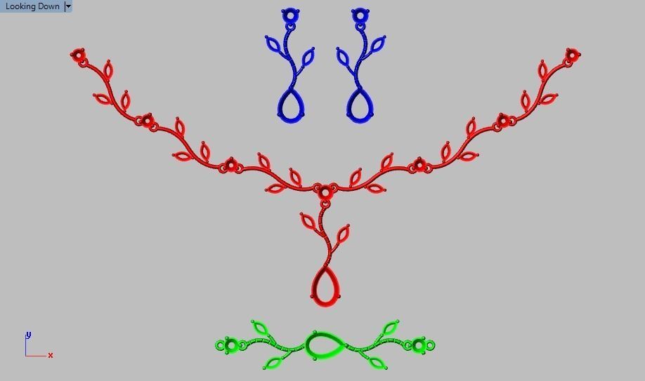 marquis set branch with leaves 3D print model_18