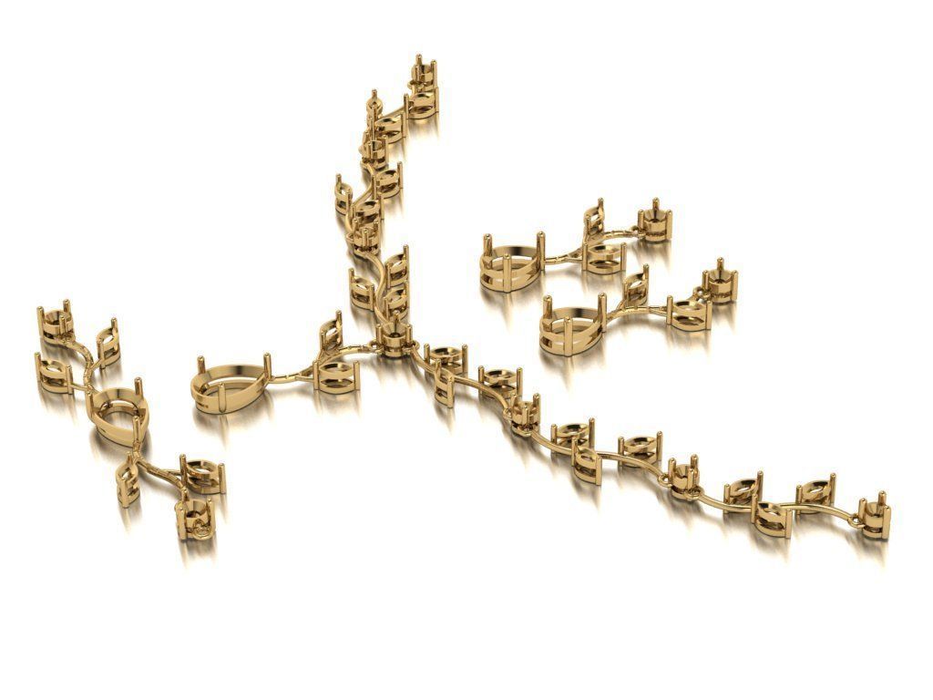 marquis set branch with leaves 3D print model_14