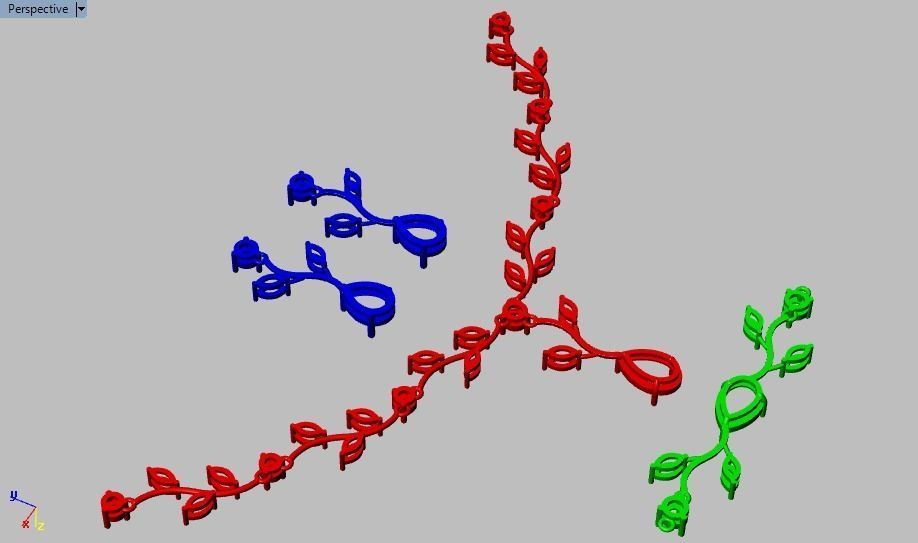 marquis set branch with leaves 3D print model_10