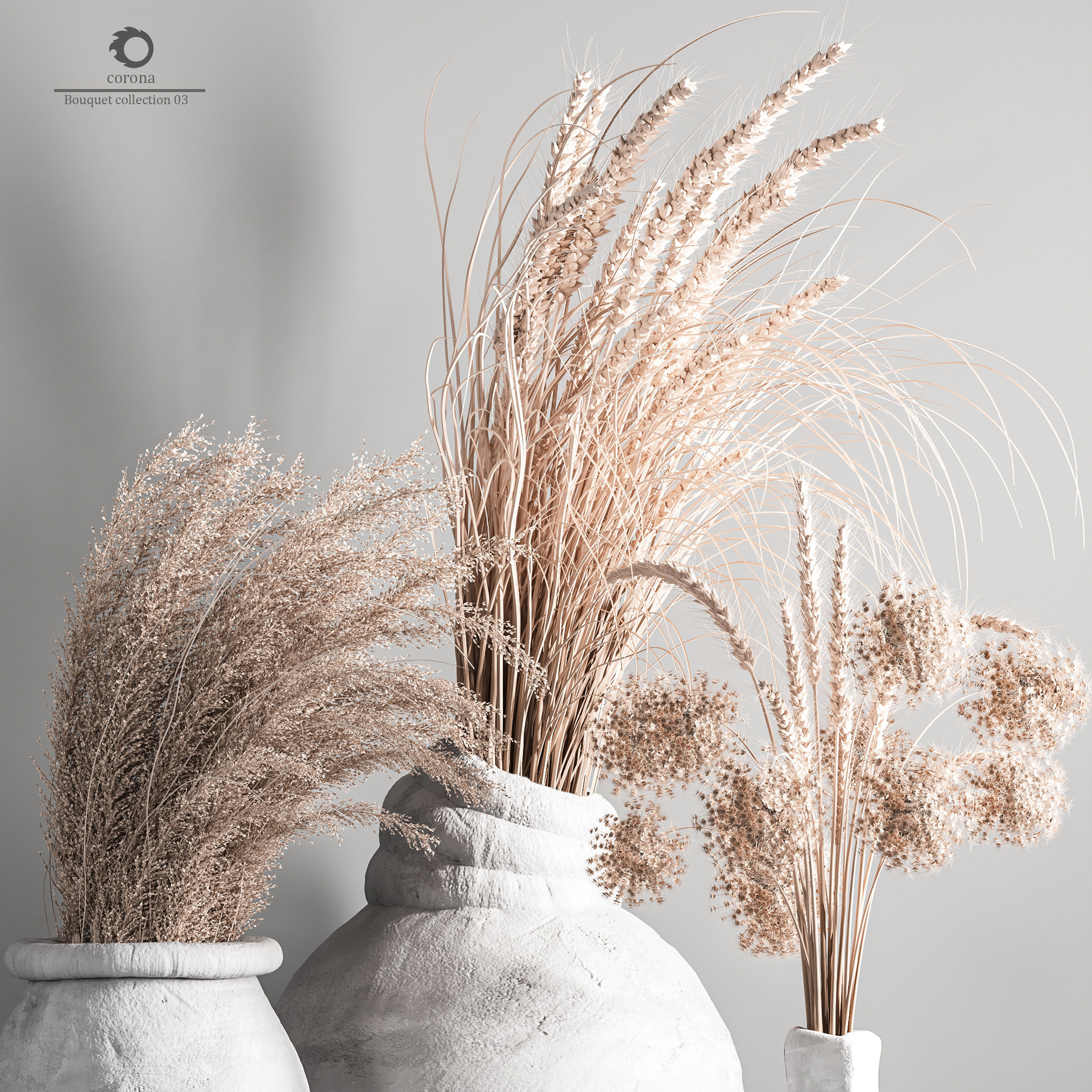 Bouquet collection 03 3D model_4